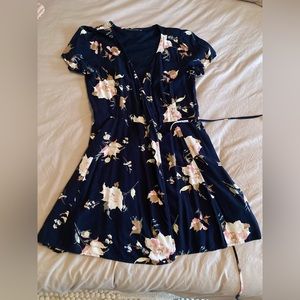 Navy Blue Abercrombie Wrap Dress. XS.